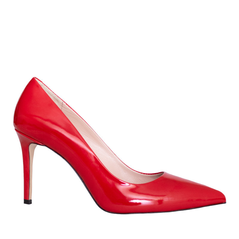 LORETTI Туфли на среднем каблуке из лака Rosso