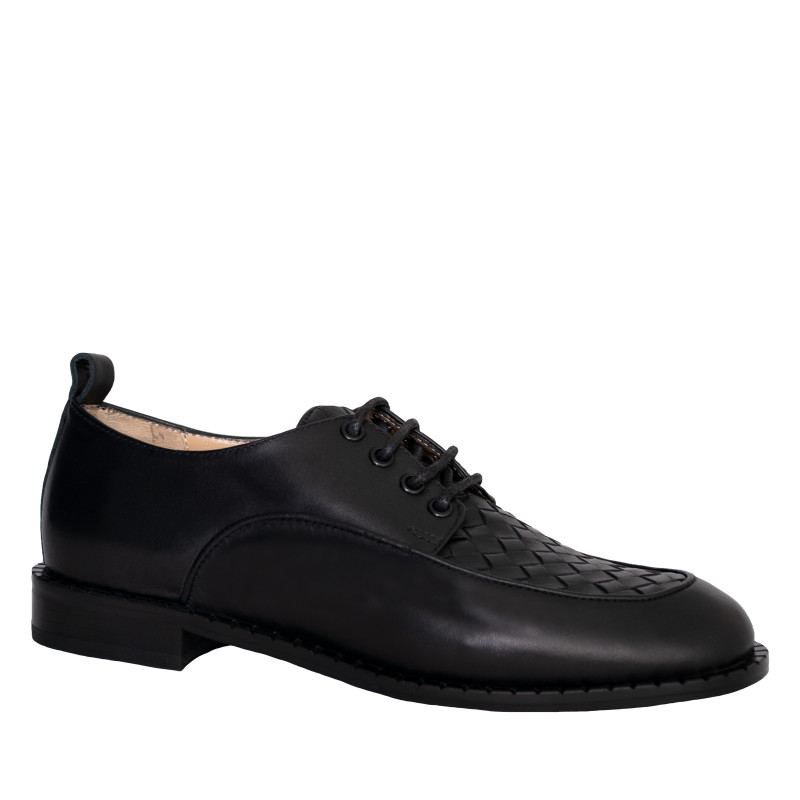 LORETTI Туфли оксфорды из кожи Corvo Nero